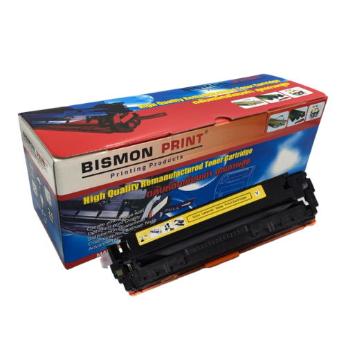 ตลับหมึกเทียบเท่า Toner Cartridge Compatible HP CB322A Yellow, HP 128A Remanufactured